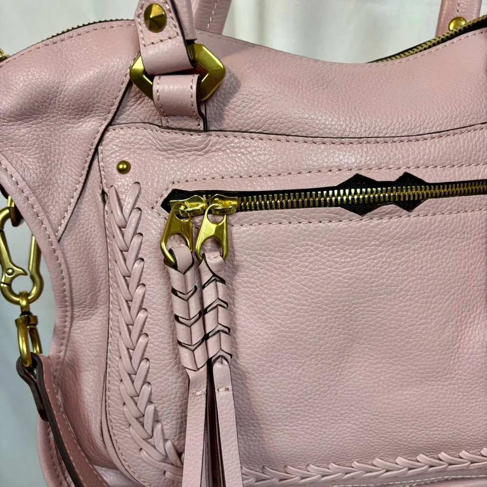 OrYANY Sarah Satchel‎ Antique Rose with Crossbody Strap Pristine Condition